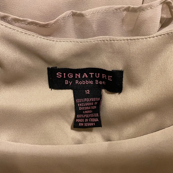 Robbie Bee  Ruffled Dress in Stone Color - Picture 6 of 6